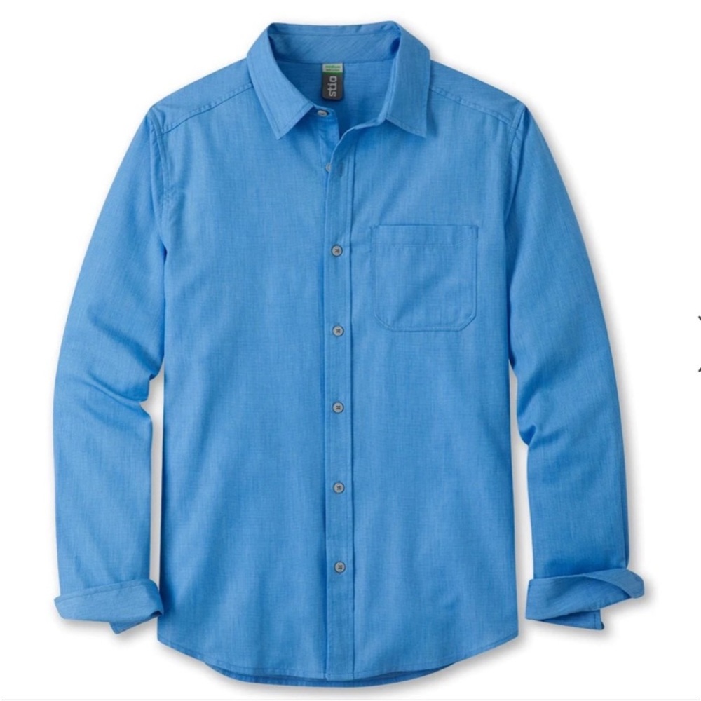 Stio Blue Casual Button Down Shirt